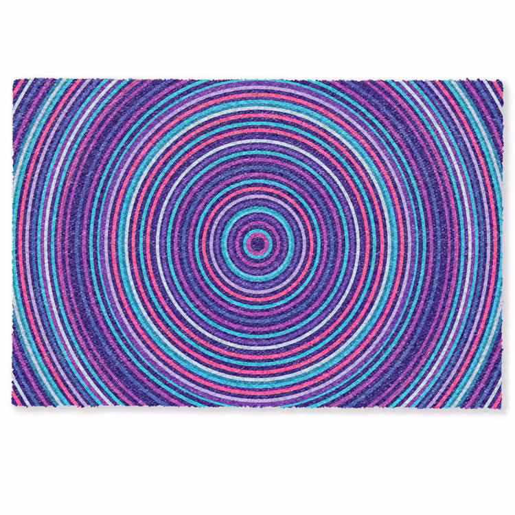 Doormat - Abstract - Circles - Colorful — 1