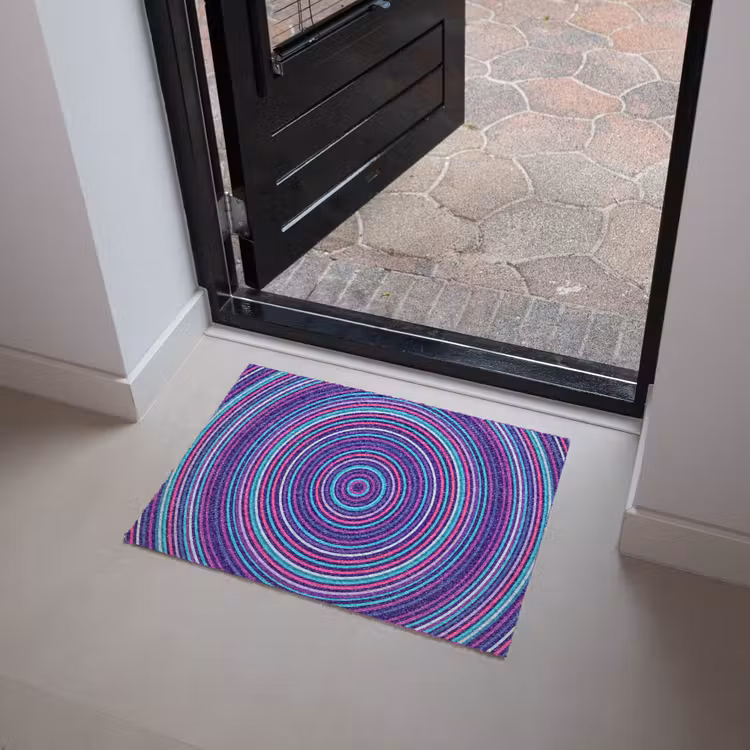 Doormat - Abstract - Circles - Colorful — 4