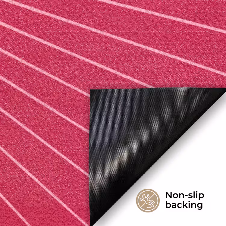 Doormat - Heart - Rays - Love - Abstract - Pink — 6