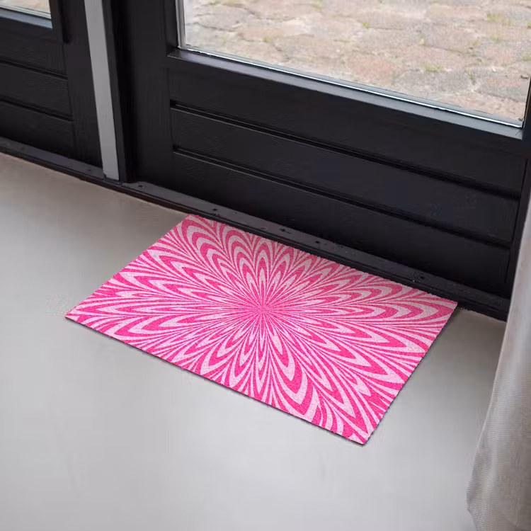 Doormat - Pattern - Optical - Pink — 2