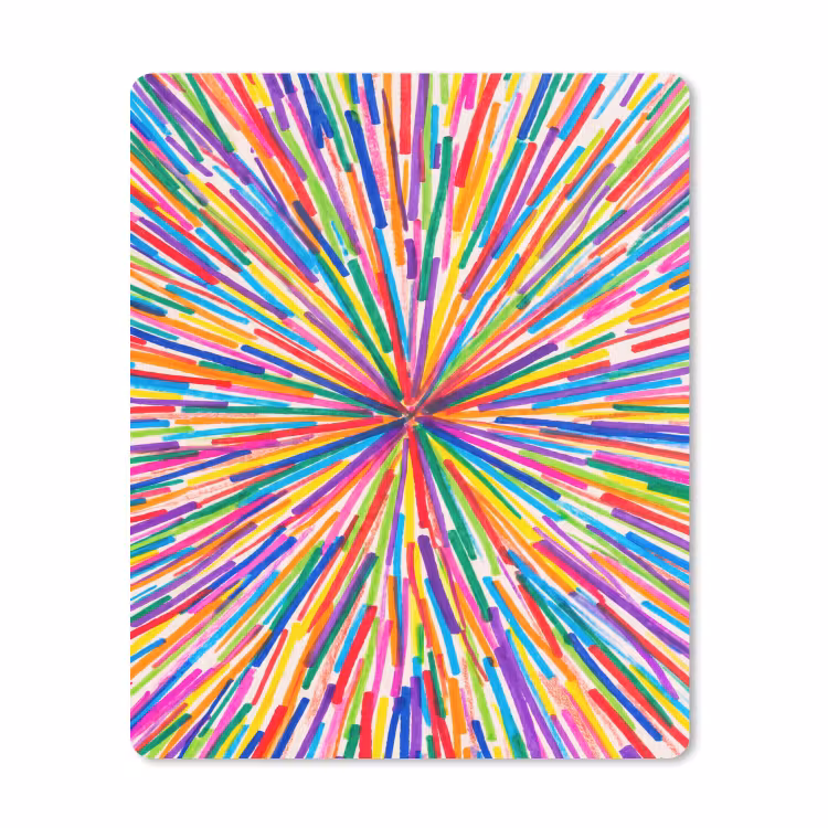 Mouse Pad - Lines - Colorful - Abstract — 1