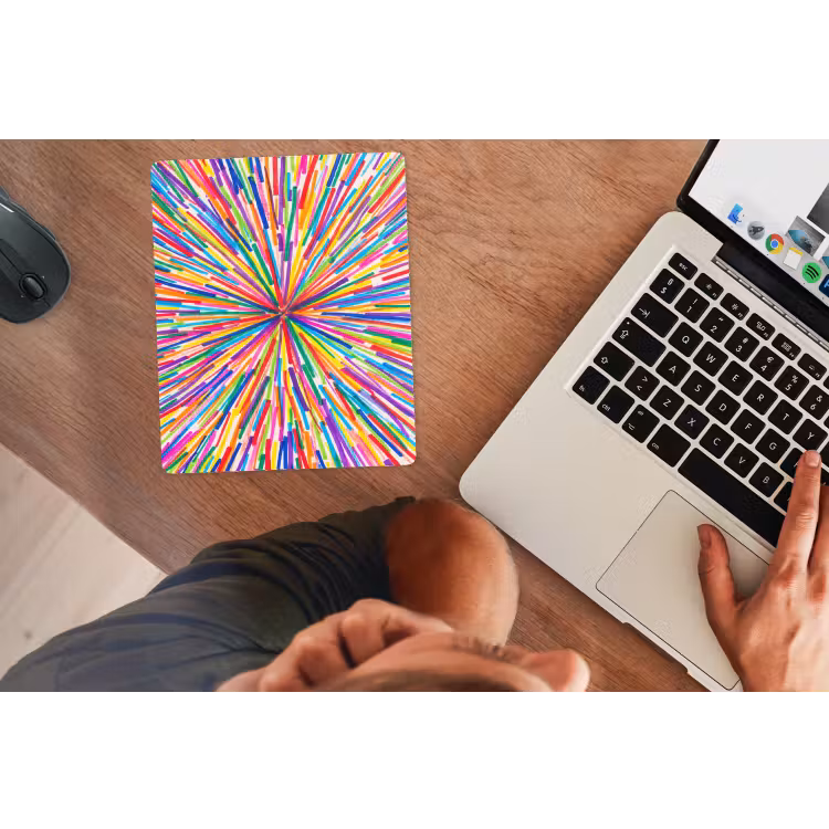Mouse Pad - Lines - Colorful - Abstract — 2