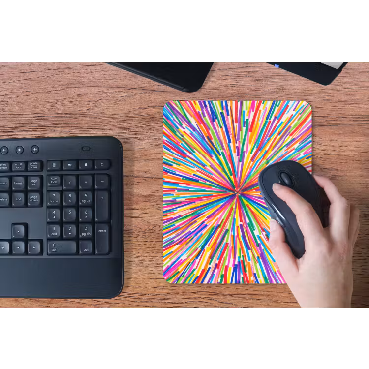 Mouse Pad - Lines - Colorful - Abstract — 3