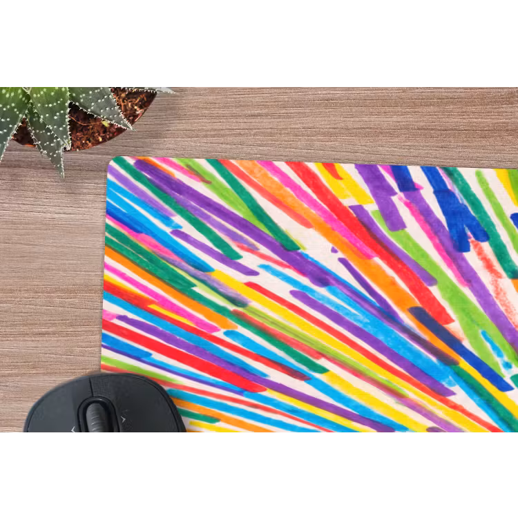 Mouse Pad - Lines - Colorful - Abstract — 5