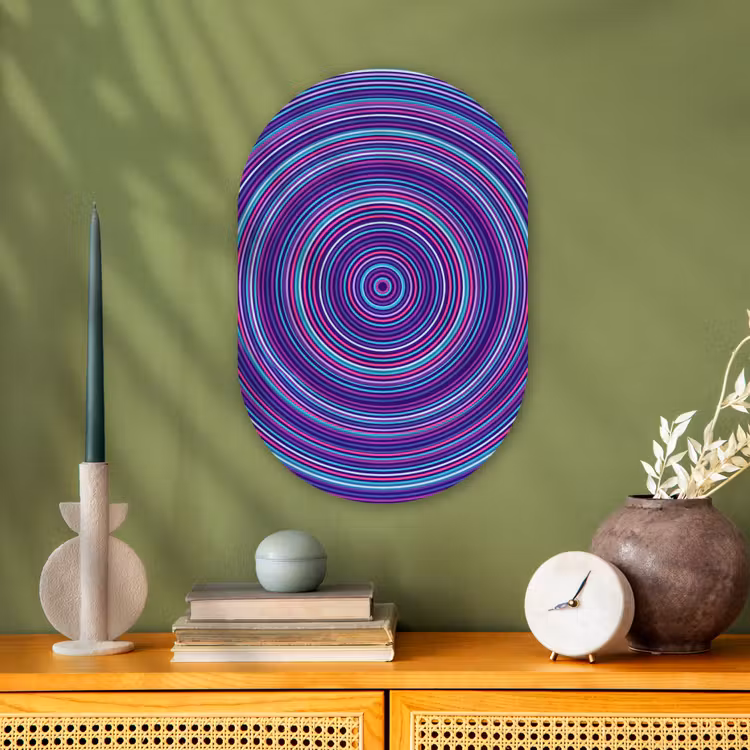 Oval - Plastic - Abstract - Circles - Colorful — 2