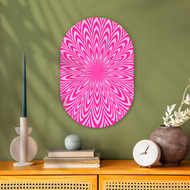 Oval - Plastic - Pattern - Optical - Pink — 2