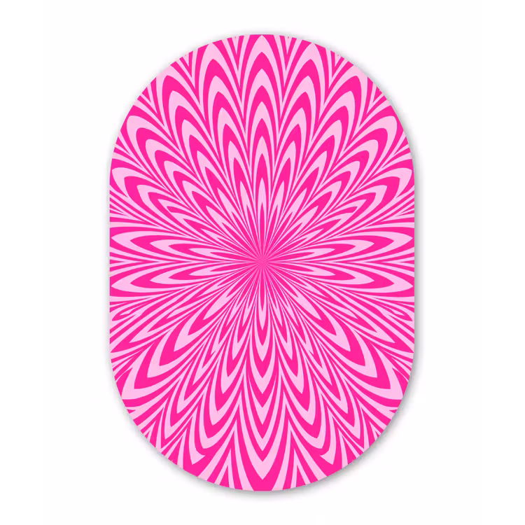 Oval - Plastic - Pattern - Optical - Pink — 3