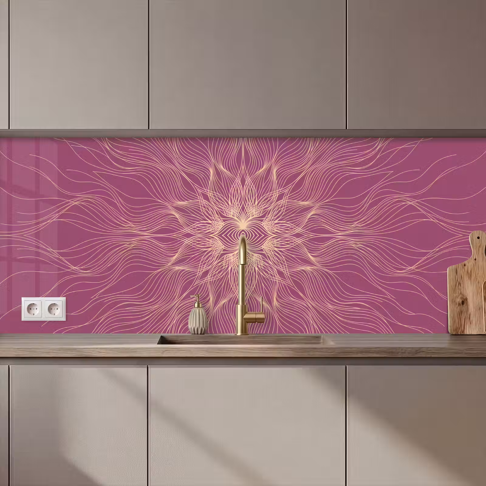 Kitchen Wall Splashback - Lines - Pattern - Abstract — 1
