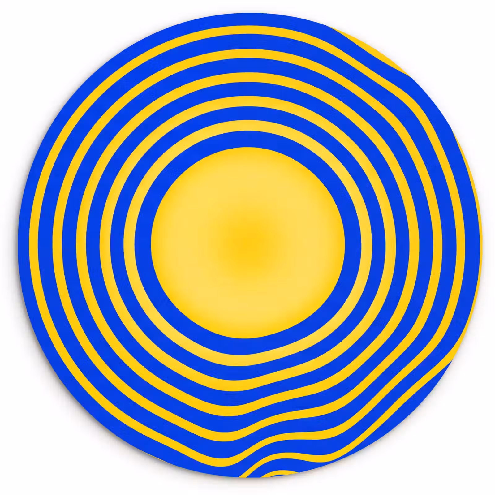 round wall art - Abstract Pattern - Blue — 1