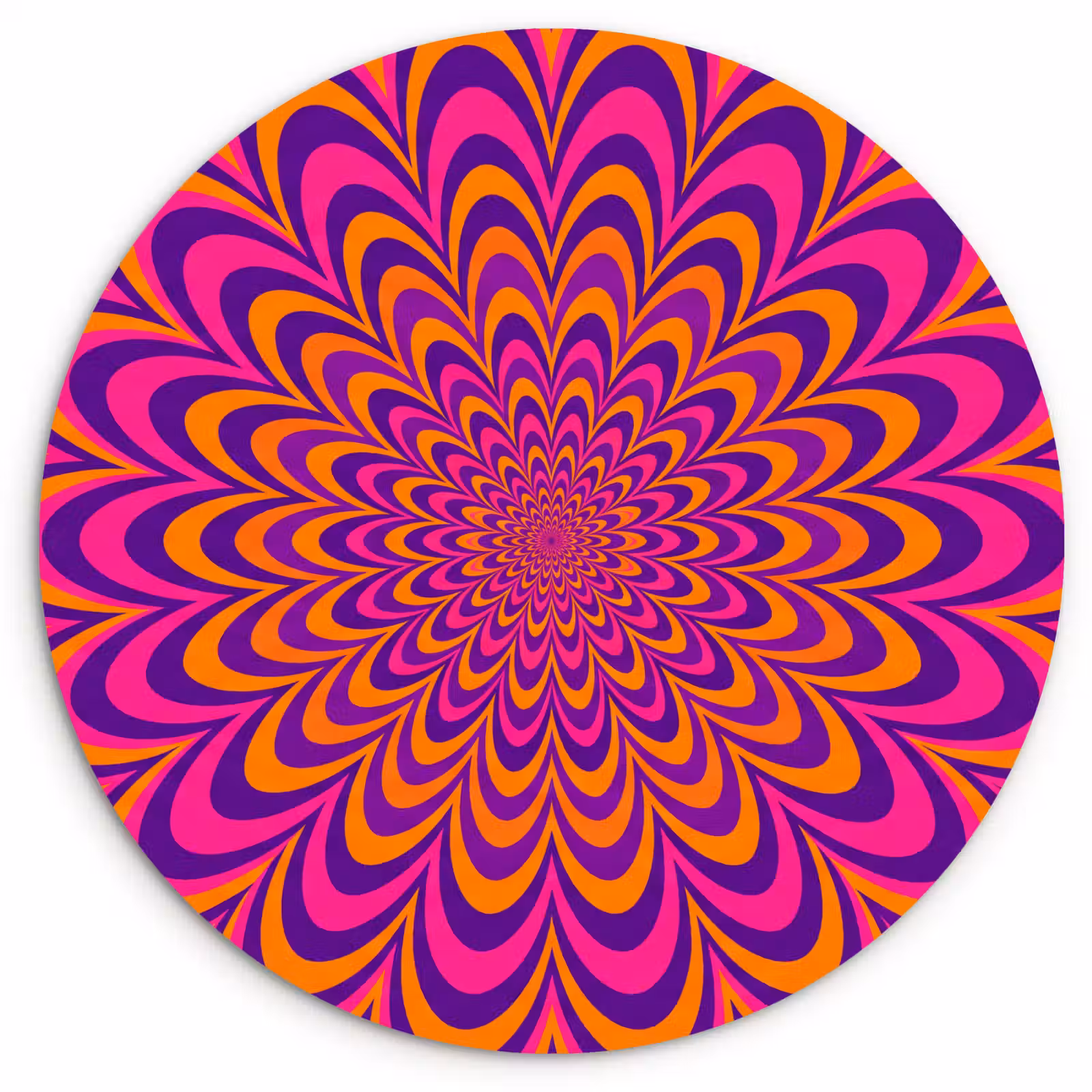 round wall art - Pattern - Optical - Colorful — 1