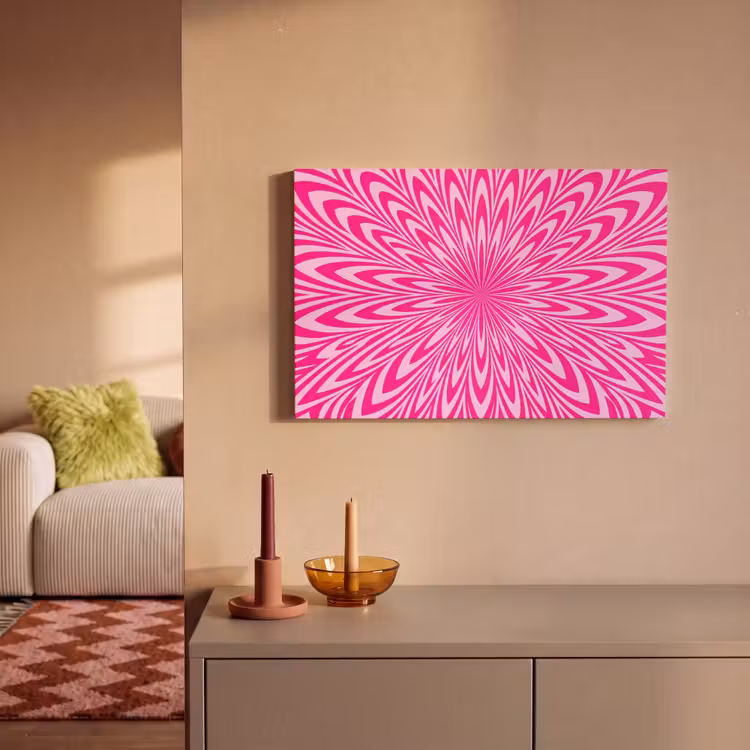 Canvas Print - Pattern - Optical - Pink — 1