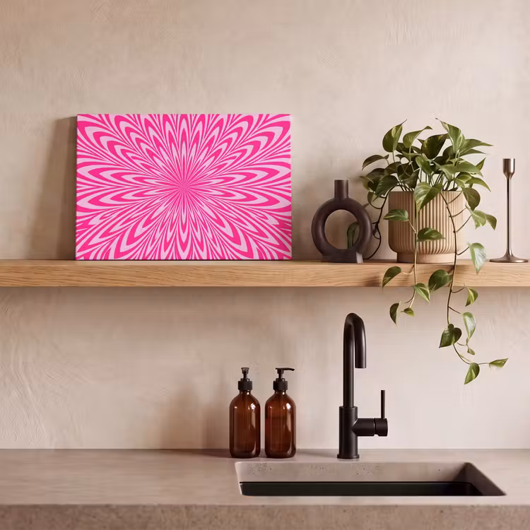 Canvas Print - Pattern - Optical - Pink — 2