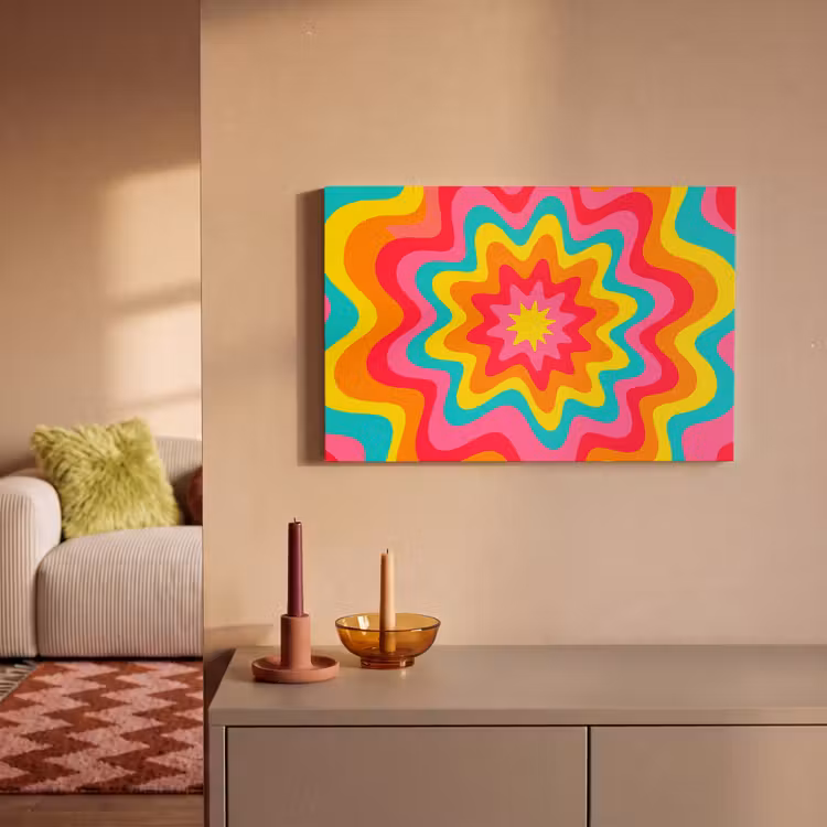 Canvas Print - Pattern - Wavy - Colorful — 1