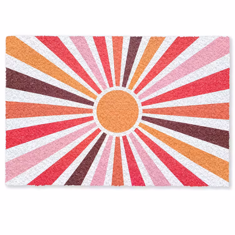 Doormat - Sun - Rays - Abstract - Colorful — 1