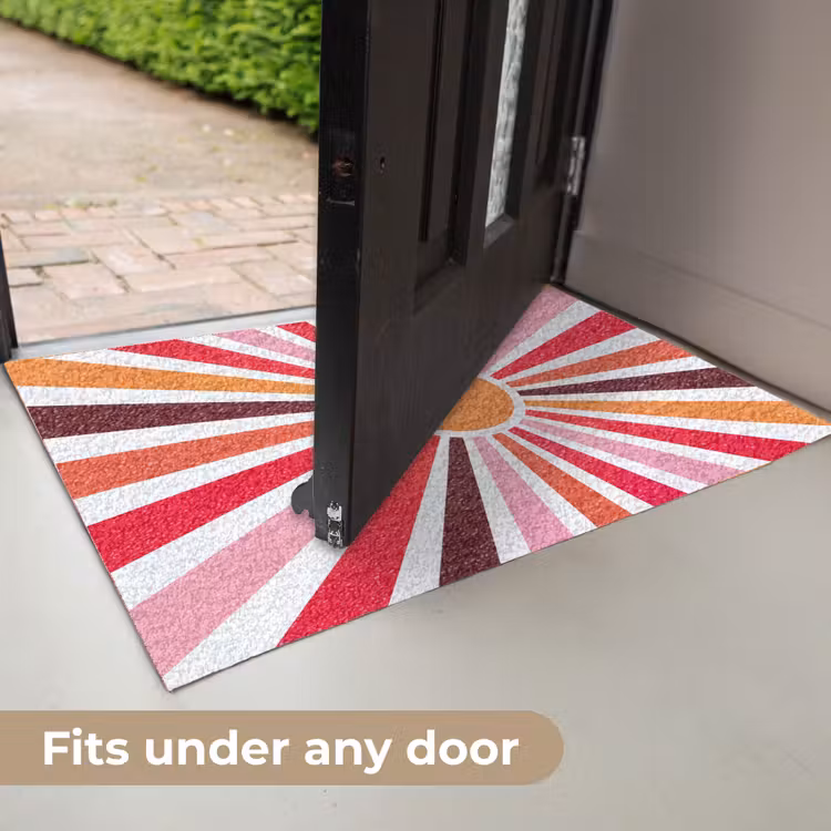 Doormat - Sun - Rays - Abstract - Colorful — 7