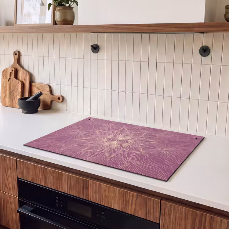 Induction Hob Cover & Splashback (2-in-1) - Lines - Pattern - Abstract — 3