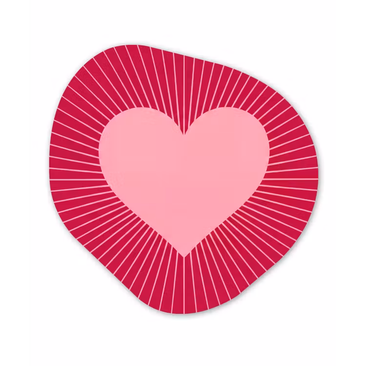 Organic - Glass - Heart - Rays - Love - Abstract - Pink — 1