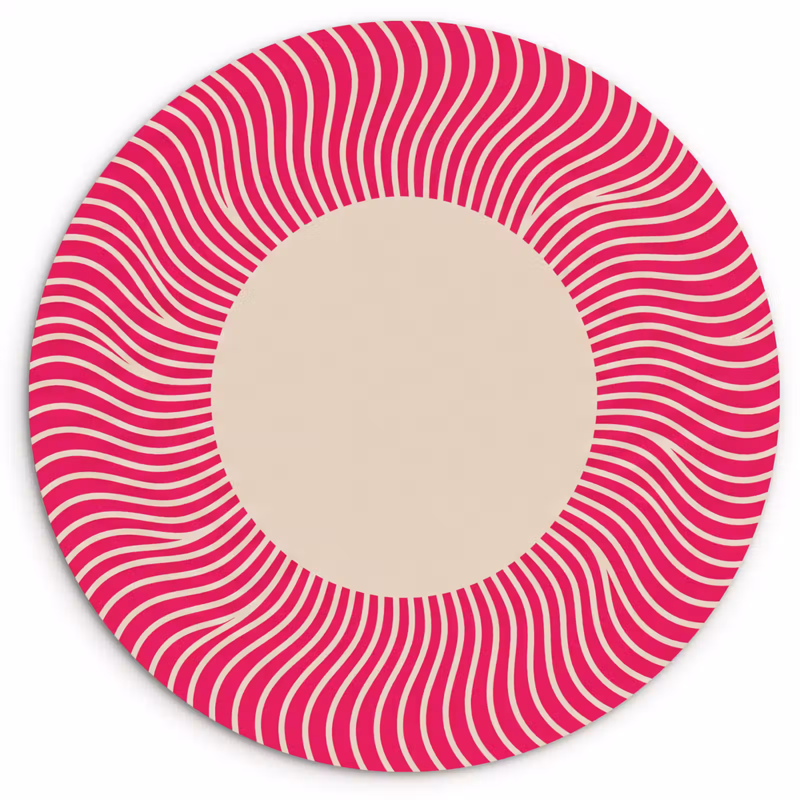 round wall art - Abstract - Pattern - Pink — 1
