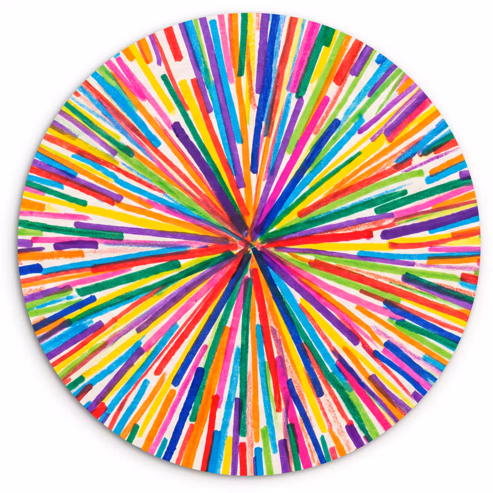 round wall art - Lines - Colorful - Abstract — 1
