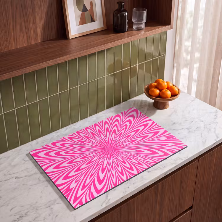 Induction Hob Cover - Pattern - Optical - Pink — 3