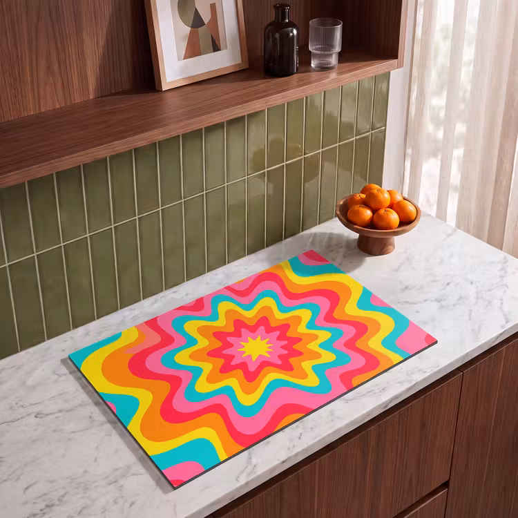 Induction Hob Cover - Pattern - Wavy - Colorful — 3