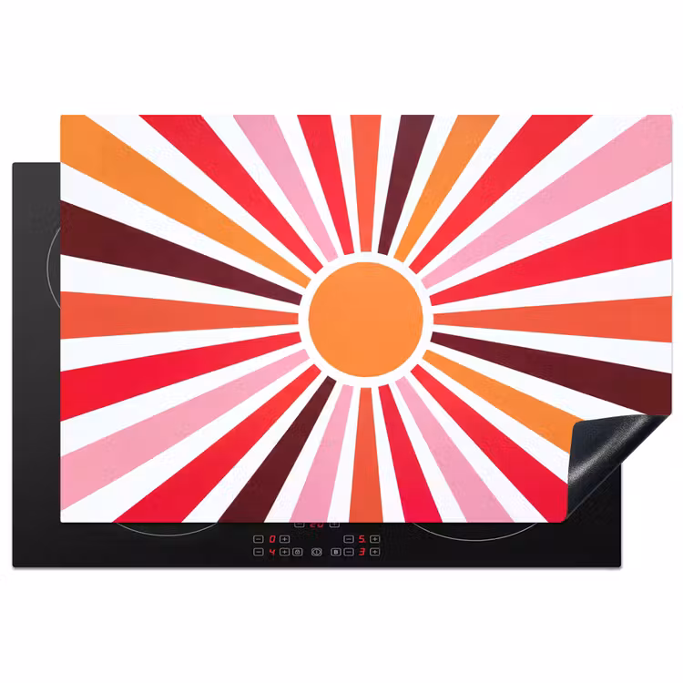 Induction Hob Cover - Sun - Rays - Abstract - Colorful — 1