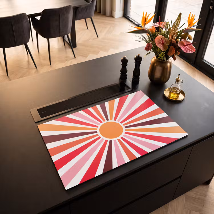 Induction Hob Cover - Sun - Rays - Abstract - Colorful — 2