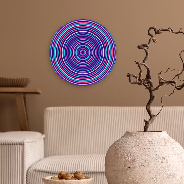 round wall art - Abstract - Circles - Colorful — 2
