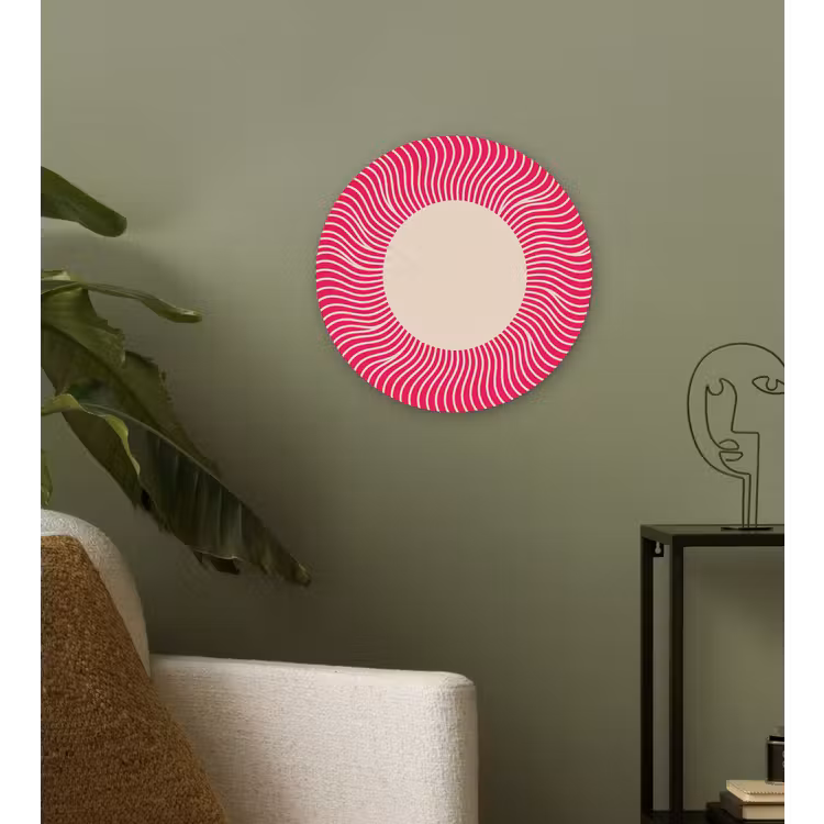 round wall art - Abstract - Pattern - Pink — 3