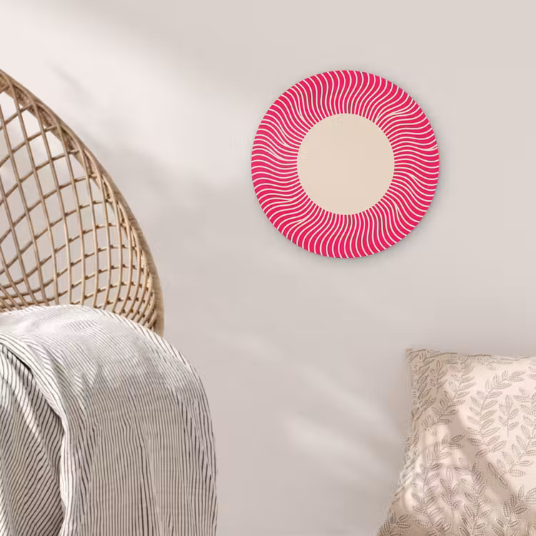 round wall art - Abstract - Pattern - Pink — 5