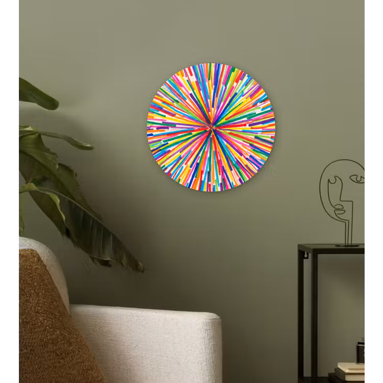 round wall art - Lines - Colorful - Abstract — 3
