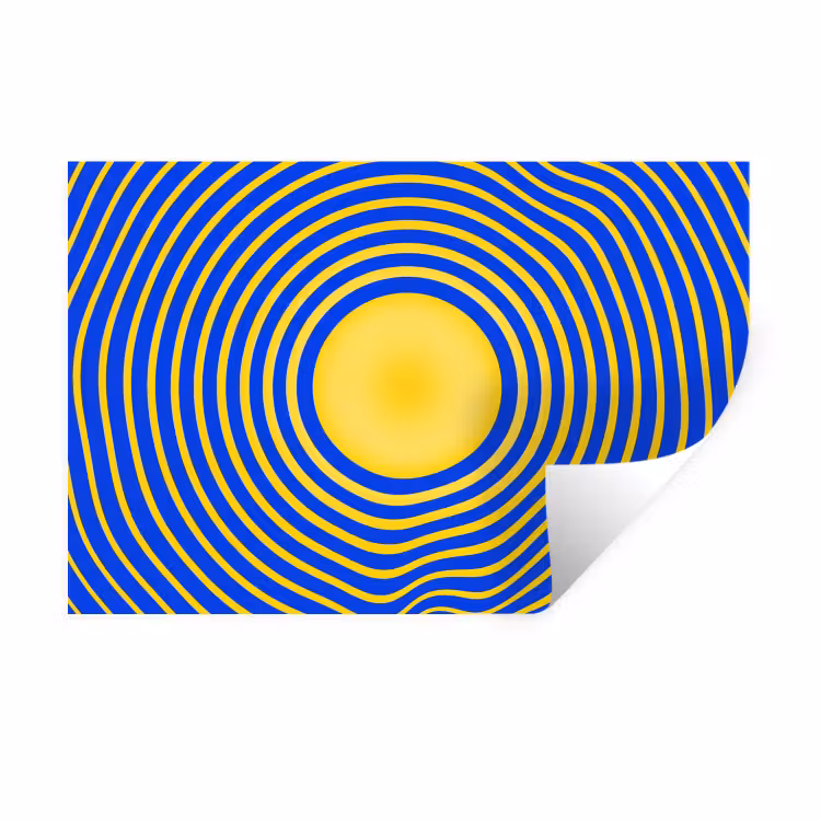 Wall Sticker - Abstract Pattern - Blue — 1