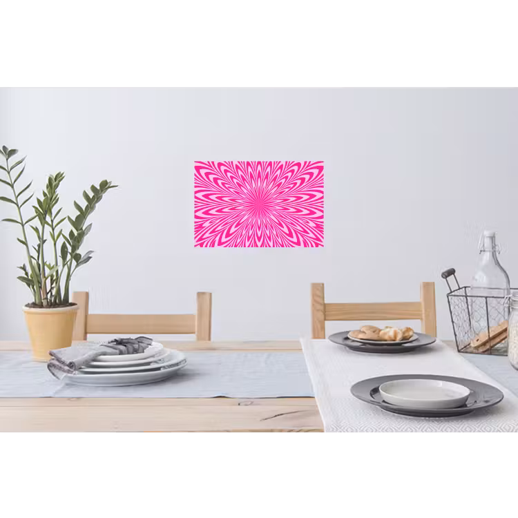 Wall Sticker - Pattern - Optical - Pink — 3