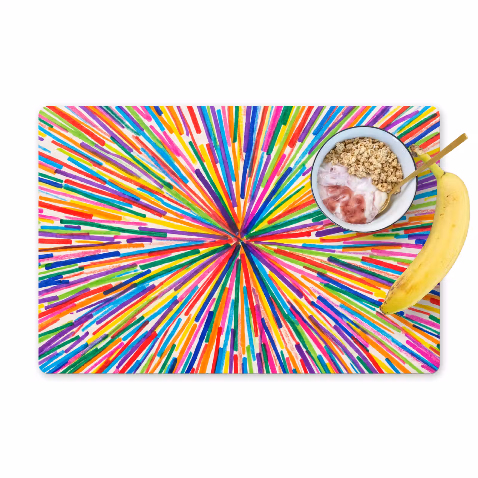 Placemat - 6 pieces - Lines - Colorful - Abstract — 1