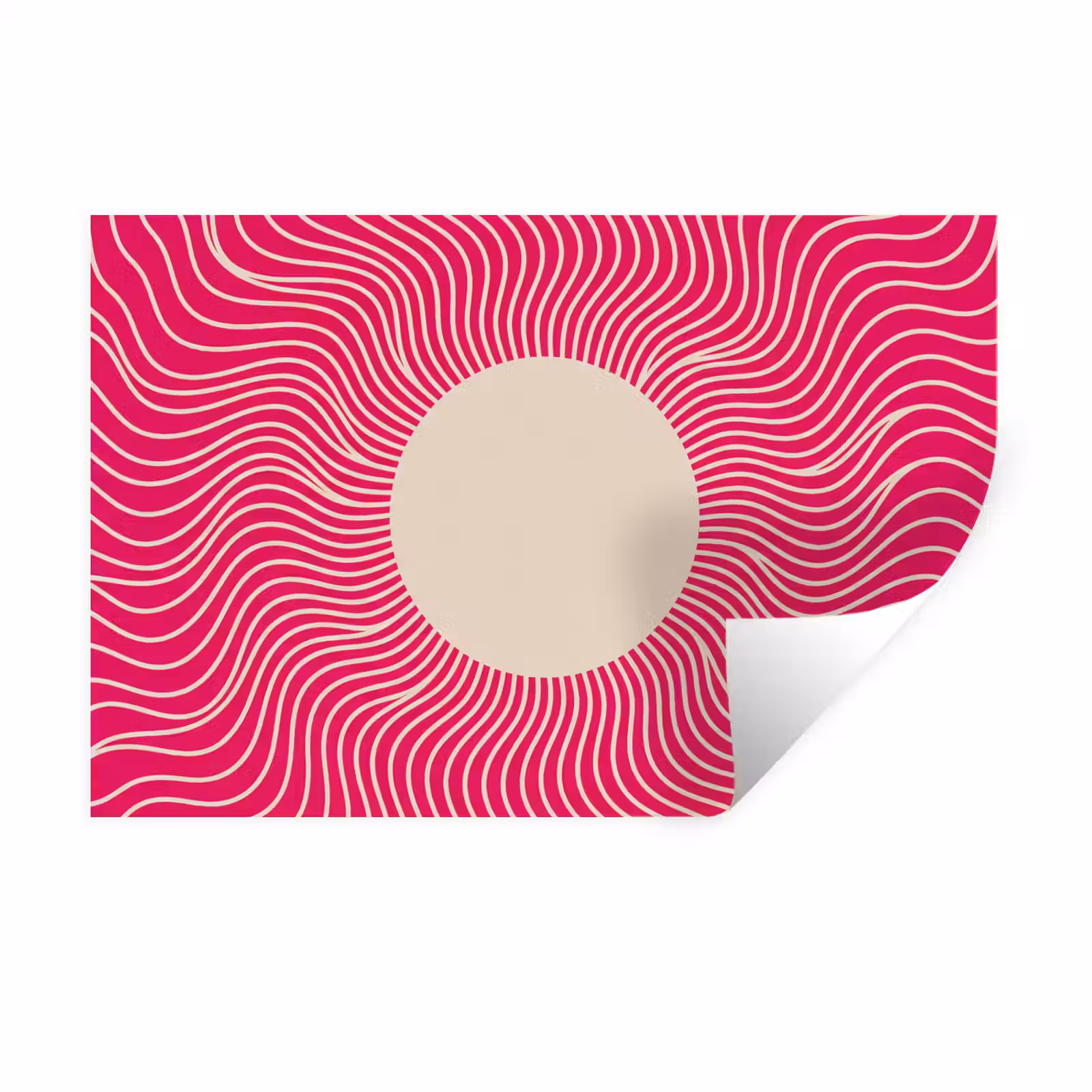Wall Sticker - Abstract - Pattern - Pink — 1