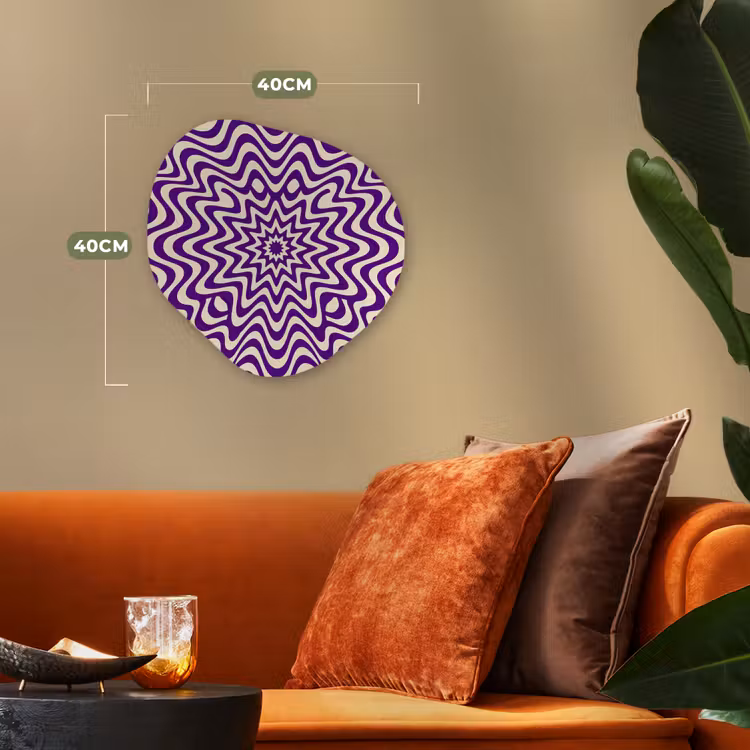 Organic - Forex - Abstract - Waves - Optical - Modern - Purple — 4