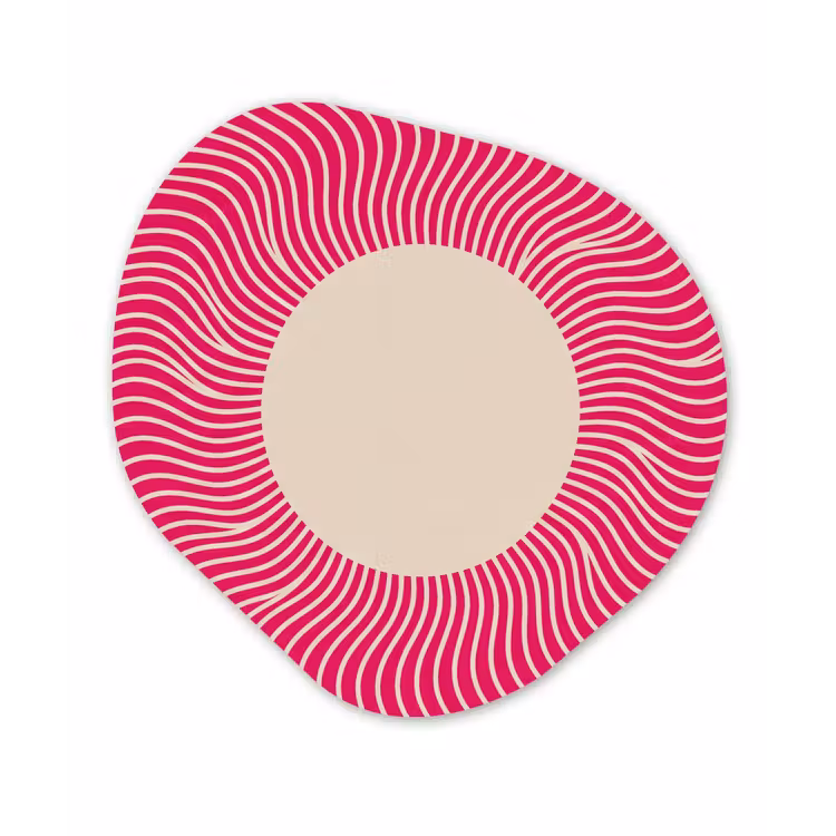 Organic painting - Aluminum -. Abstract - Pattern - Pink — 1
