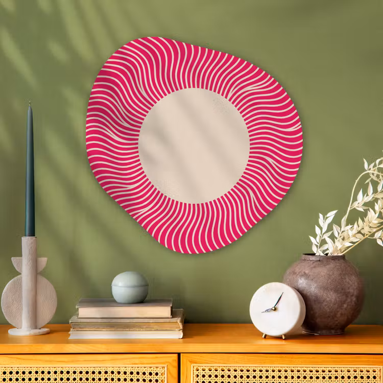 Organic painting - Aluminum -. Abstract - Pattern - Pink — 2