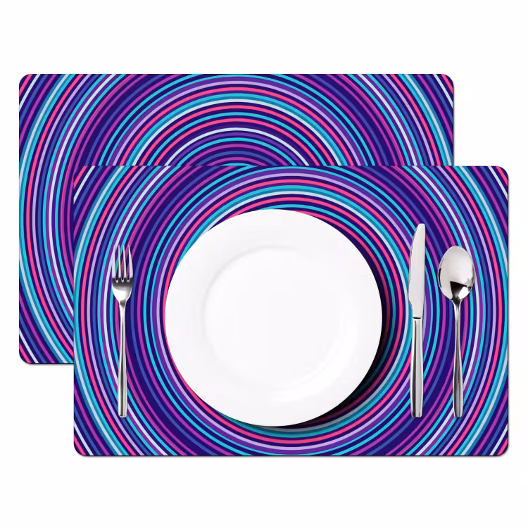 Placemat - 6 pieces - Abstract - Circles - Colorful — 2