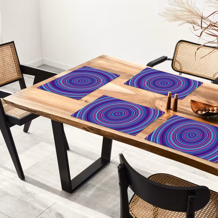 Placemat - 6 pieces - Abstract - Circles - Colorful — 4