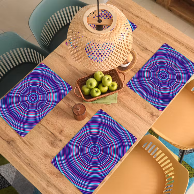 Placemat - 6 pieces - Abstract - Circles - Colorful — 5