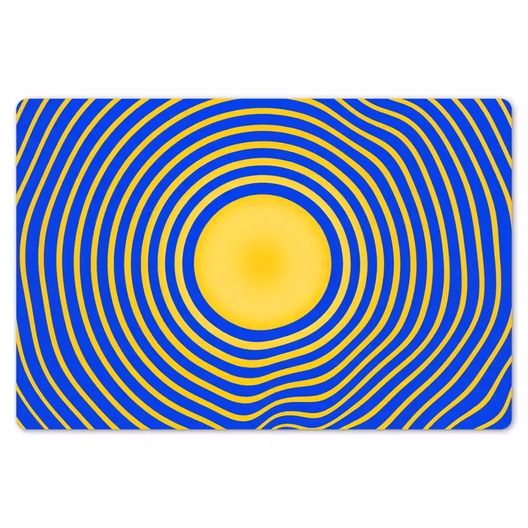 Placemat - 6 pieces - Abstract Pattern - Blue — 6