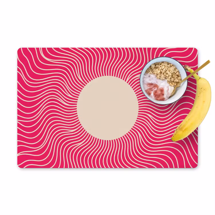Placemat - 6 pieces - Abstract - Pattern - Pink — 1