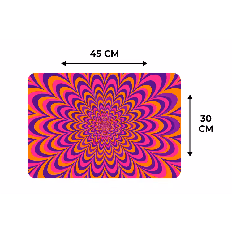 Placemat - 6 pieces - Pattern - Optical - Colorful — 3
