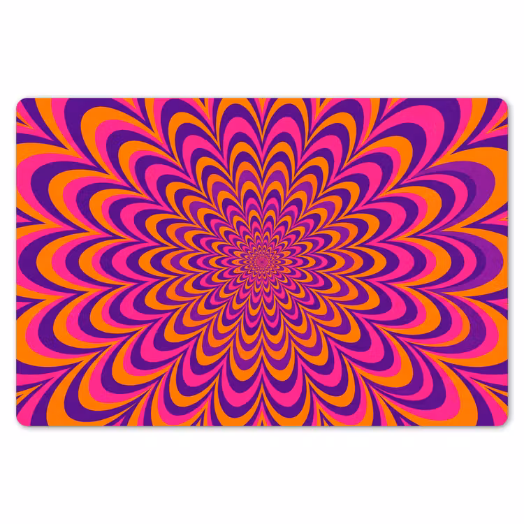 Placemat - 6 pieces - Pattern - Optical - Colorful — 6