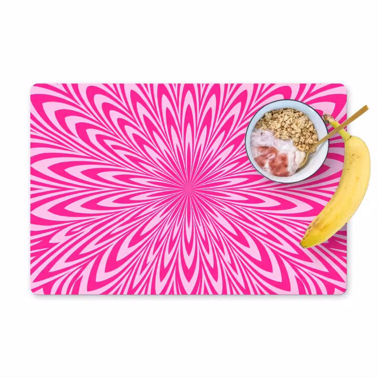 Placemat - 6 pieces - Pattern - Optical - Pink — 1