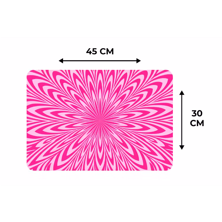 Placemat - 6 pieces - Pattern - Optical - Pink — 3