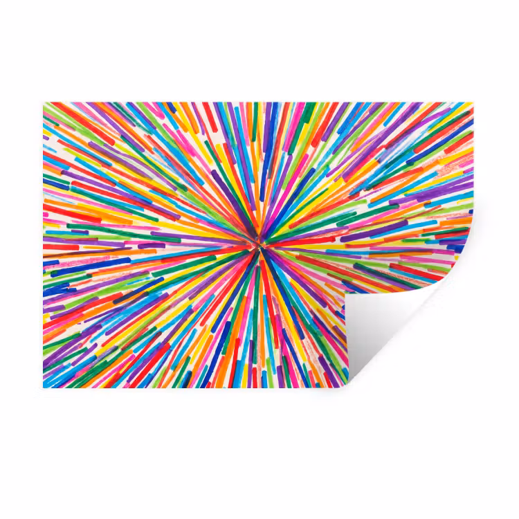Wall Sticker - Lines - Colorful - Abstract — 1