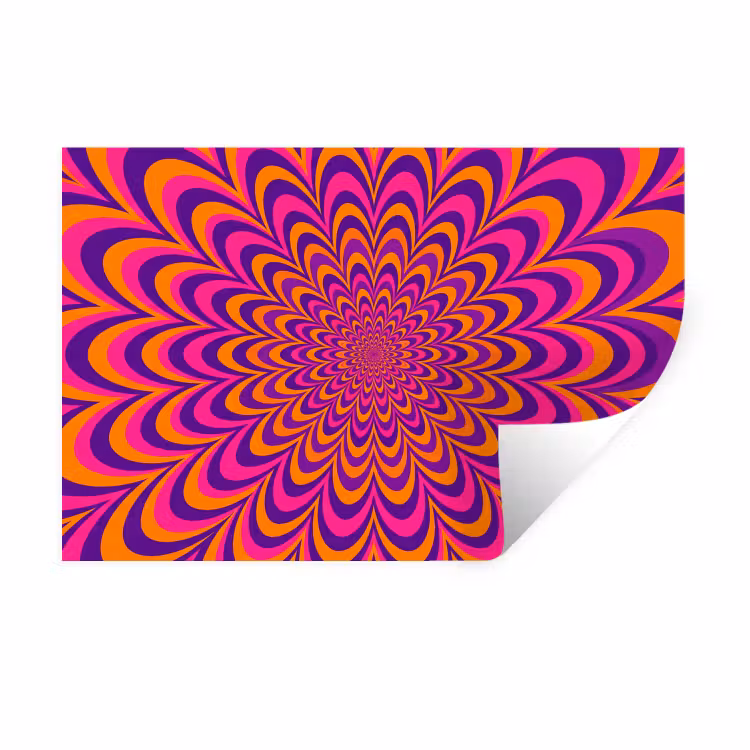 Wall Sticker - Pattern - Optical - Colorful — 1