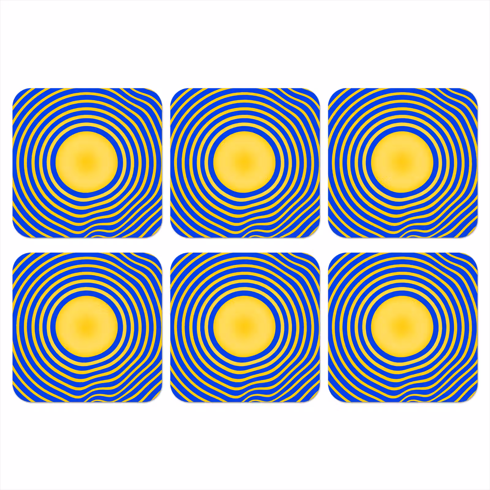 Coaster - Abstract Pattern - Blue — 1